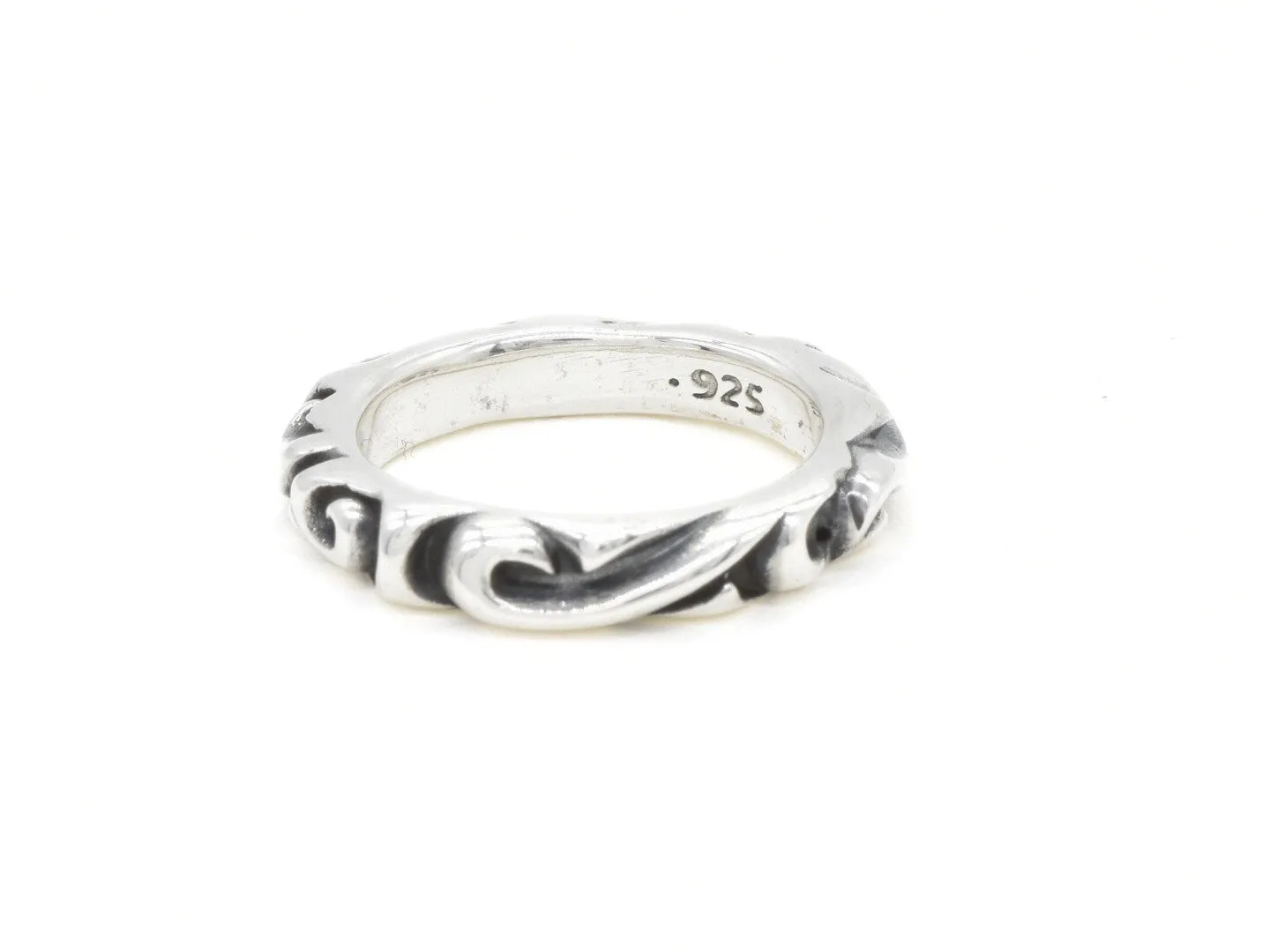 Silver Wave Ring - Eternal Wave Ring - Silver Tribal Ring