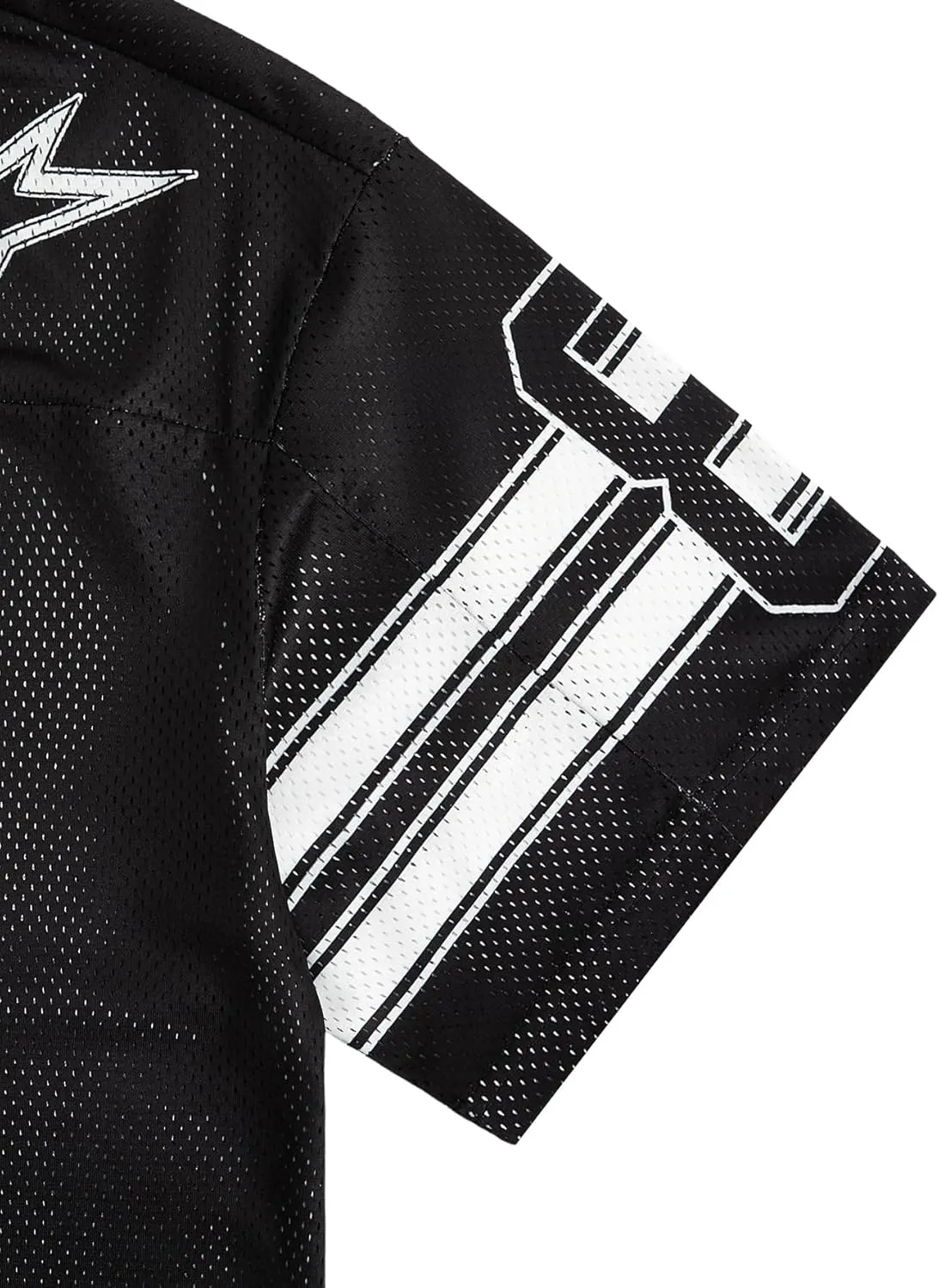 SOLY HUX Mens Jersey Y2k Baggy Shirts Graphic Tees Oversized V Neck Tshirts Summer Tops