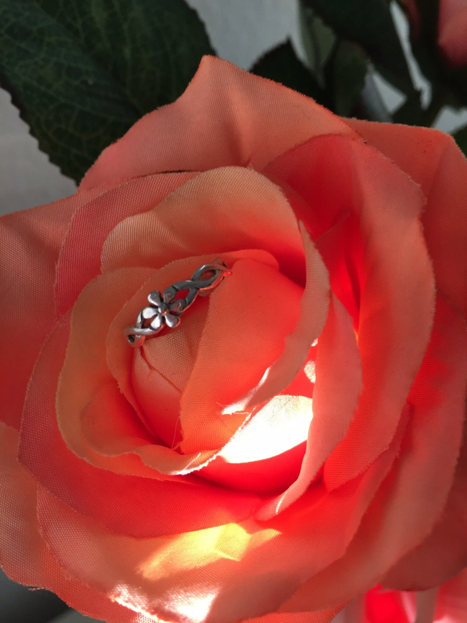 Sterling Silver Adjustable Flower with Braided Band Toe Ring, Boho Ring, Silver Ring, Flower Ring