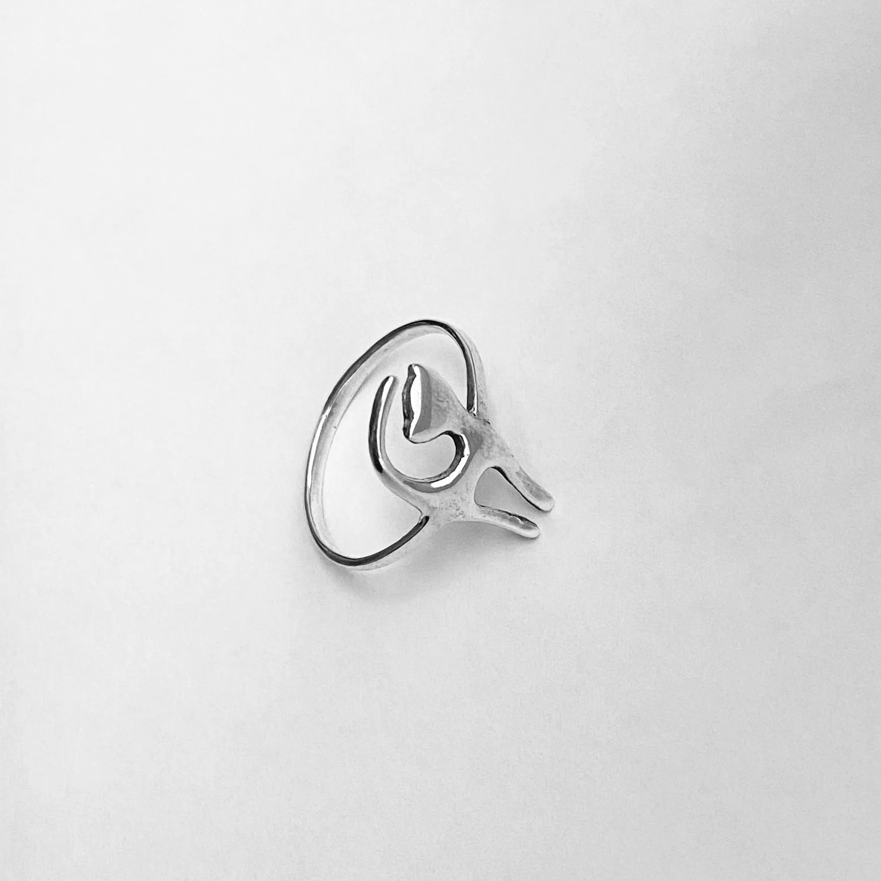 Sterling Silver Cat Ring, Kitty Ring, Animal Ring, Pet Ring, Silver Ring
