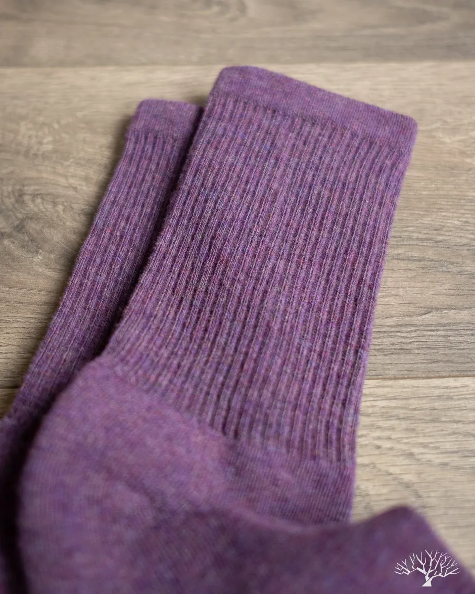 Supermerino Crew Sock - Plum