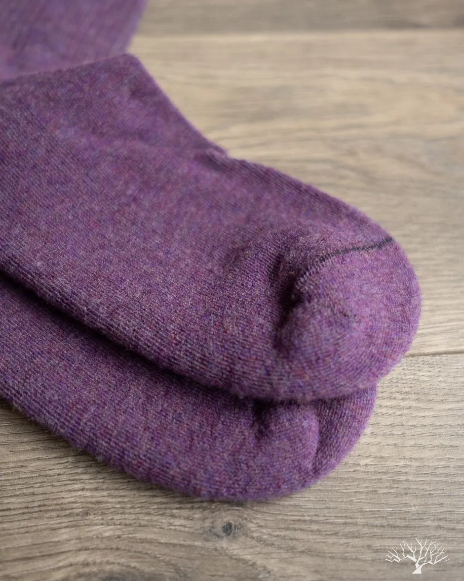 Supermerino Crew Sock - Plum