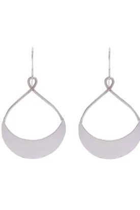 Tulsi earrings, silver - Wholesale