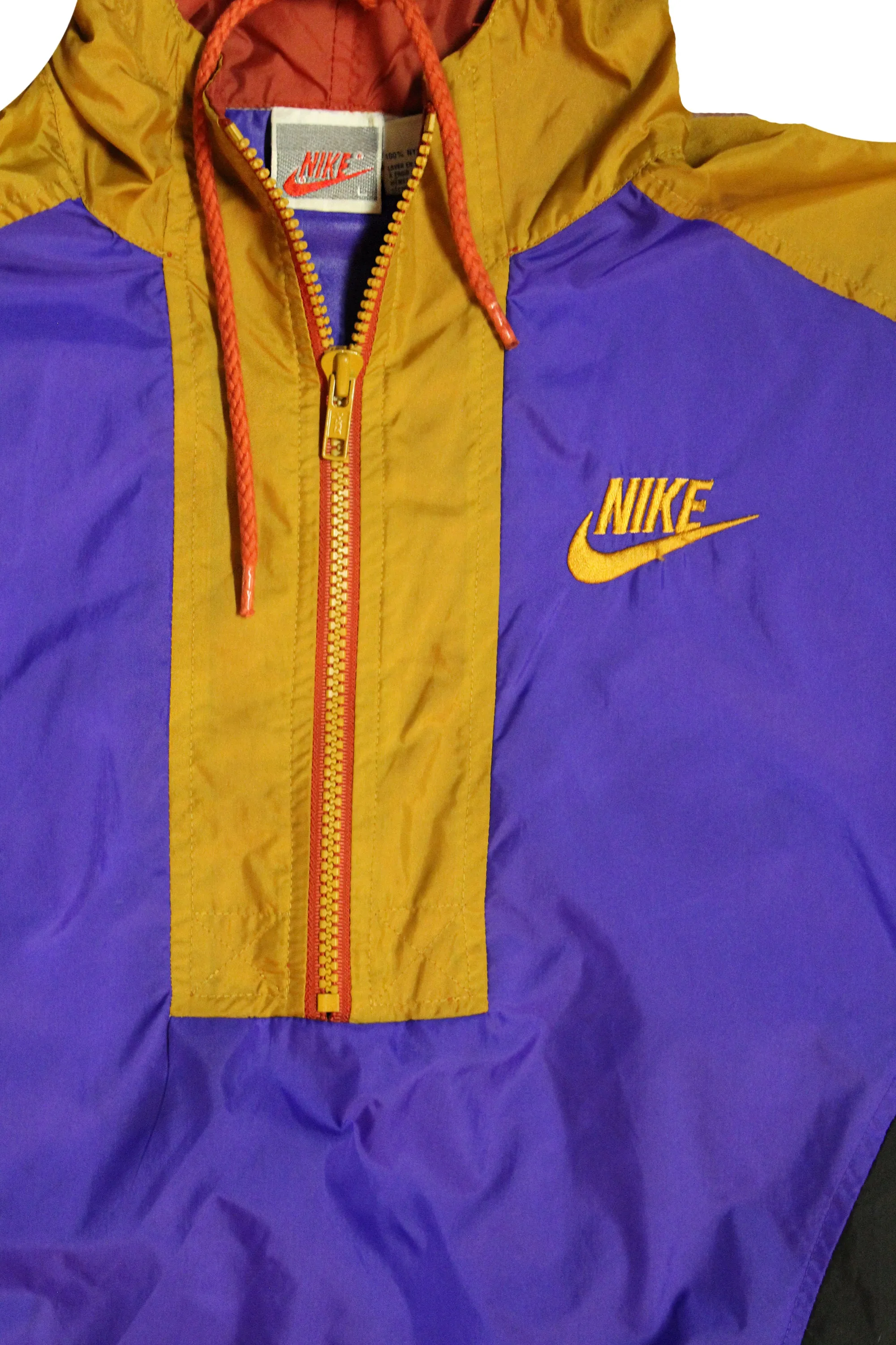 Vintage 1990's Nike Pullover Hooded Windbreaker Jacket