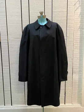 Vintage 60’s NWOT Gleneagles Weatherproofs Black Trench Coat with Callalpaca Alpaca Wool Lining, Size 46