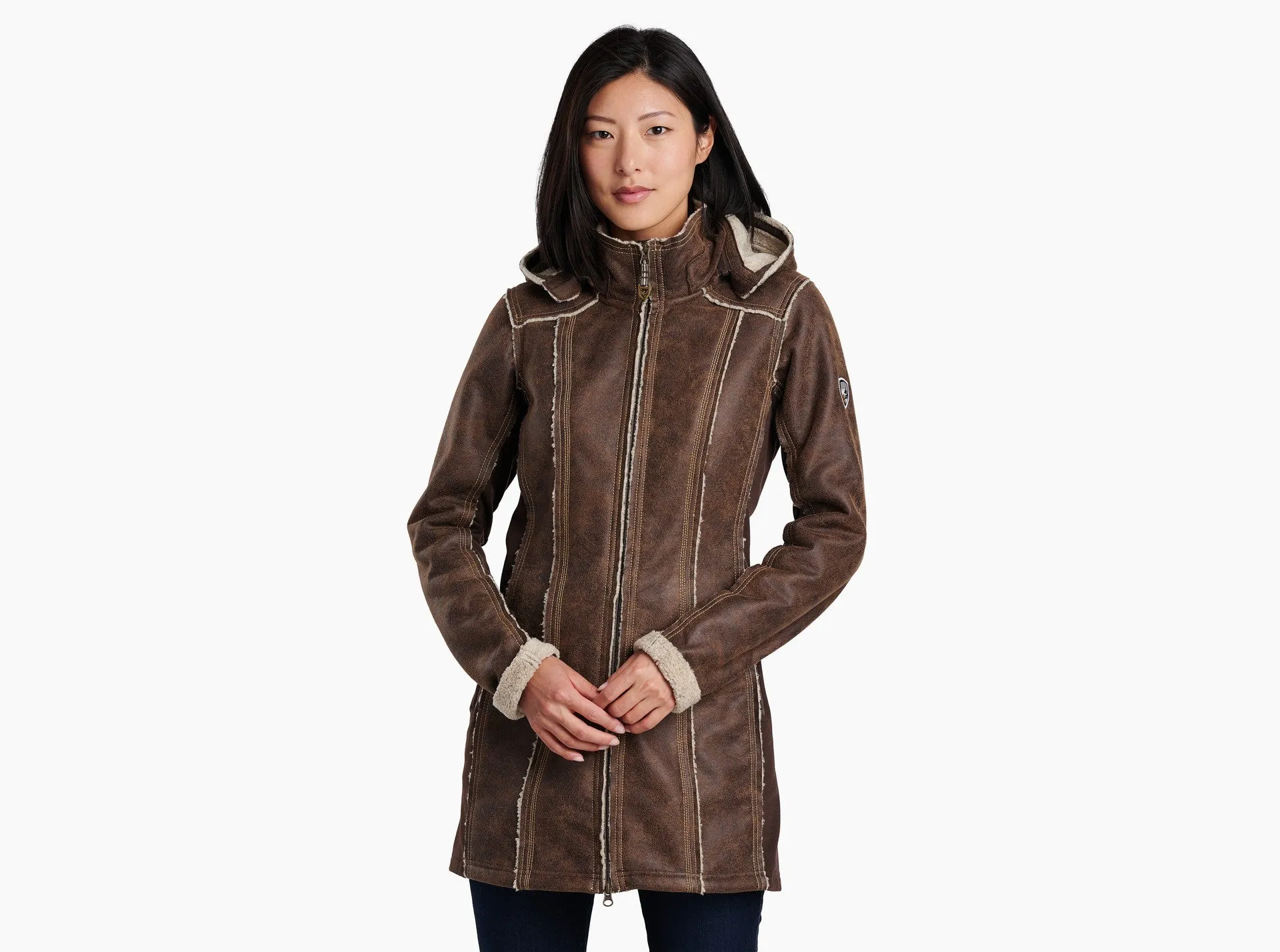 Women's Dani Sherpa Trench - Oak