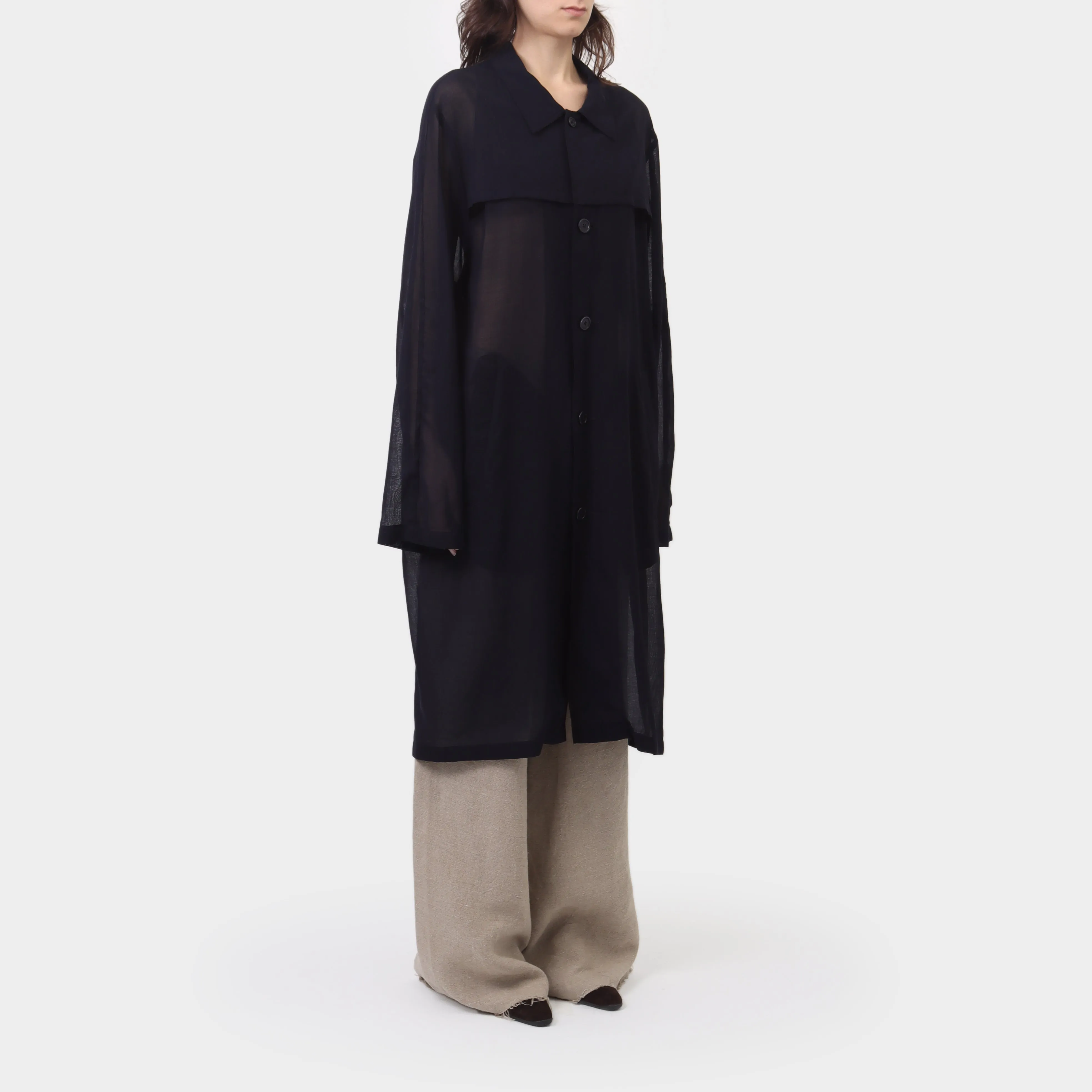 Zambesi Light Wool Gauze Trench Coat