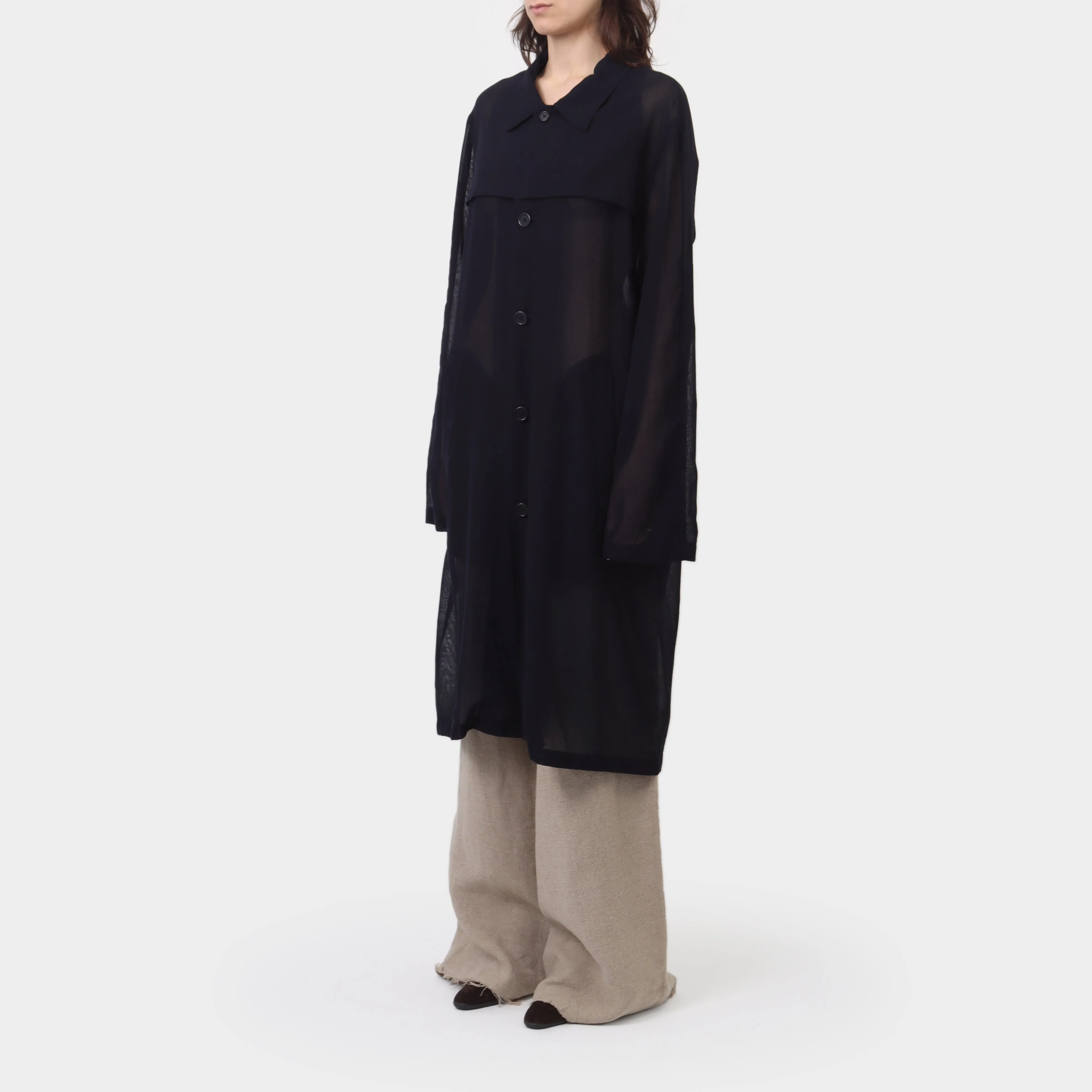 Zambesi Light Wool Gauze Trench Coat